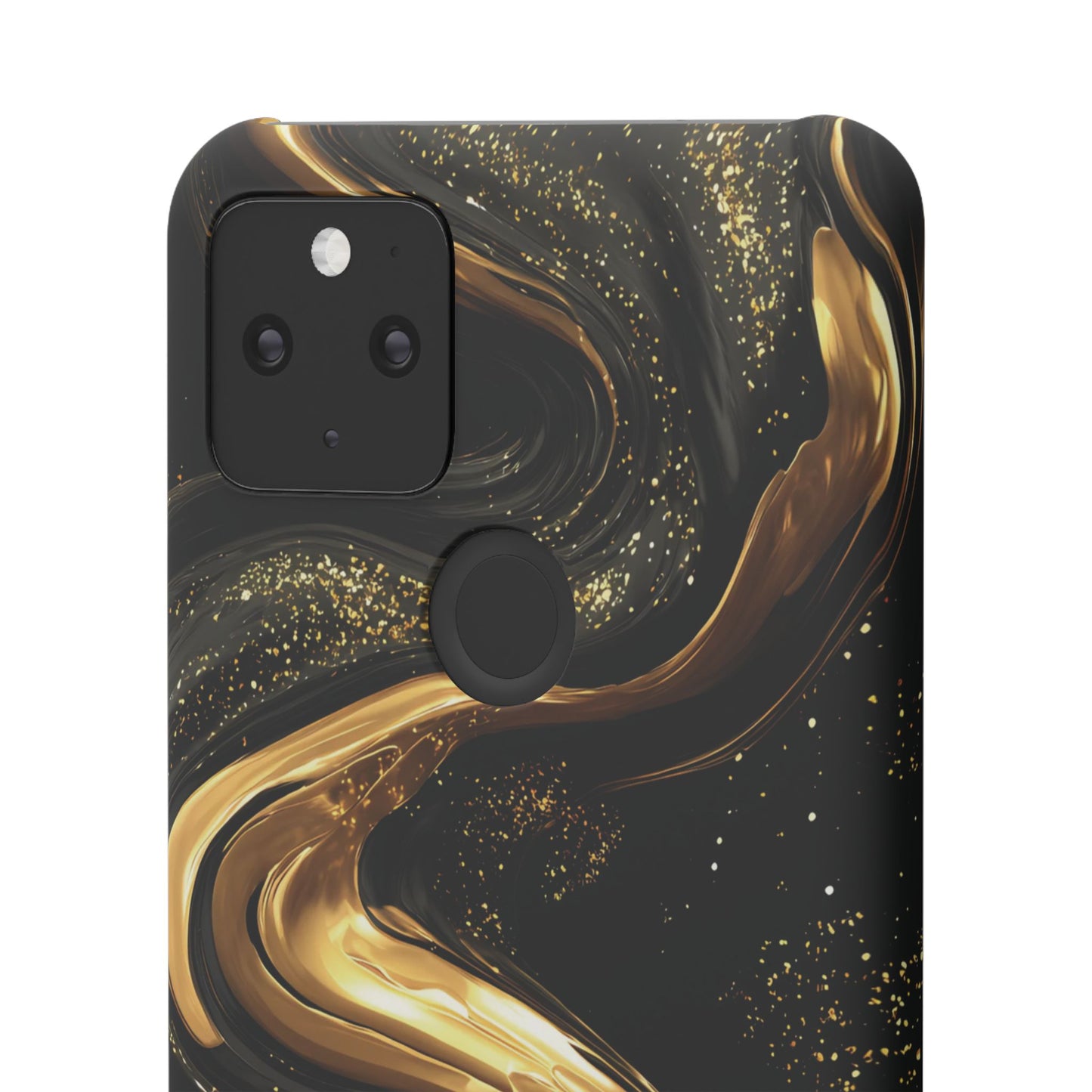 Elegant Gold Swirl Snap Case - Stylish Phone Cover, Modern Accessory, Gift for Her, Luxe Phone Case, Trendy Decor