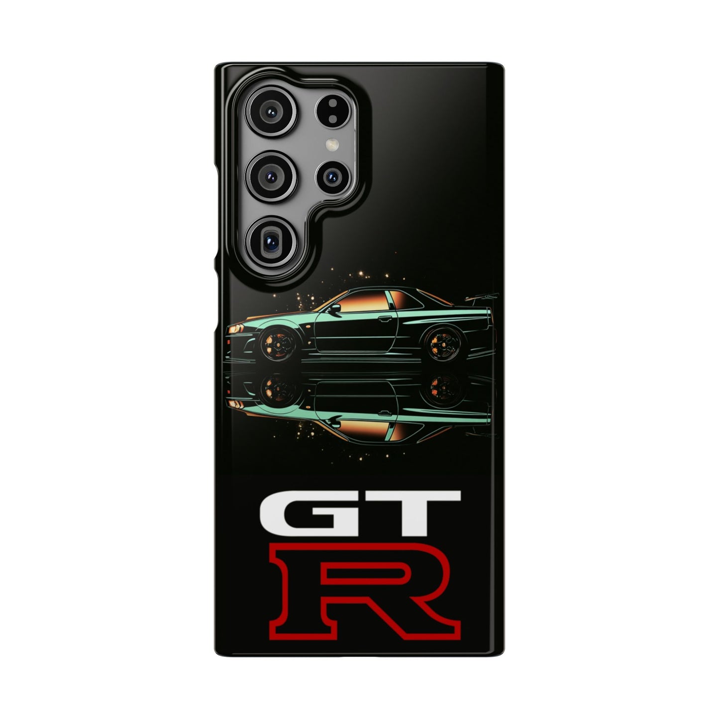 Green Skyleine R34 GTR Art Snap Case and Protective Phone Cover For iPhone and Samsung