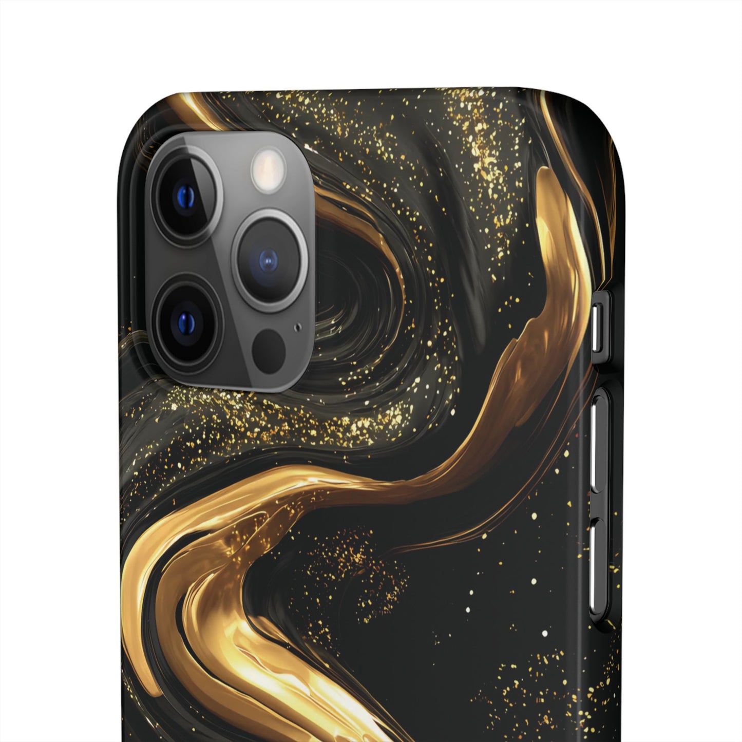 Elegant Gold Swirl Snap Case - Stylish Phone Cover, Modern Accessory, Gift for Her, Luxe Phone Case, Trendy Decor