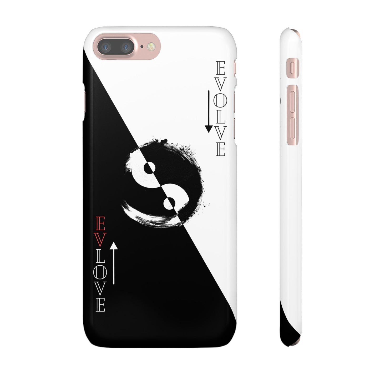 Yin Yang Evolve Black and White Snap Case Cover for iPhone and Samsung