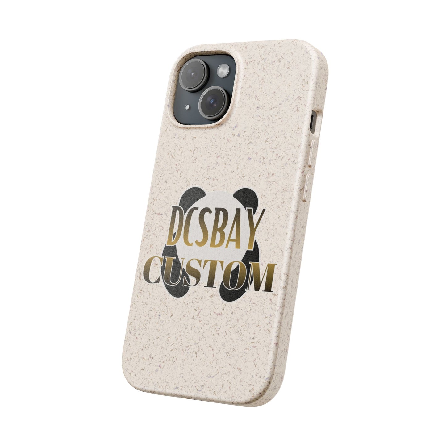 Biodegradable Panda Phone Case — Eco-Friendly Customizable iPhone Cover