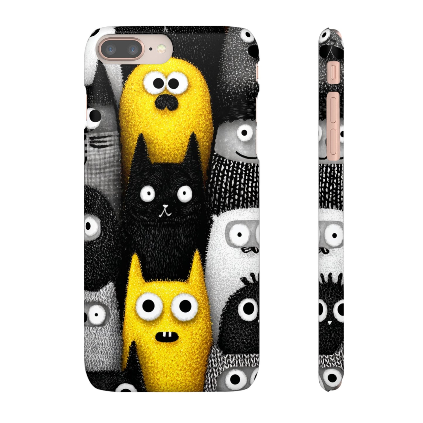 Colorful Character Snap Cases, Cute Phone Cover, Unique Gift for Kids, Fun Accessory, Perfect for Birthdays, Holidays
