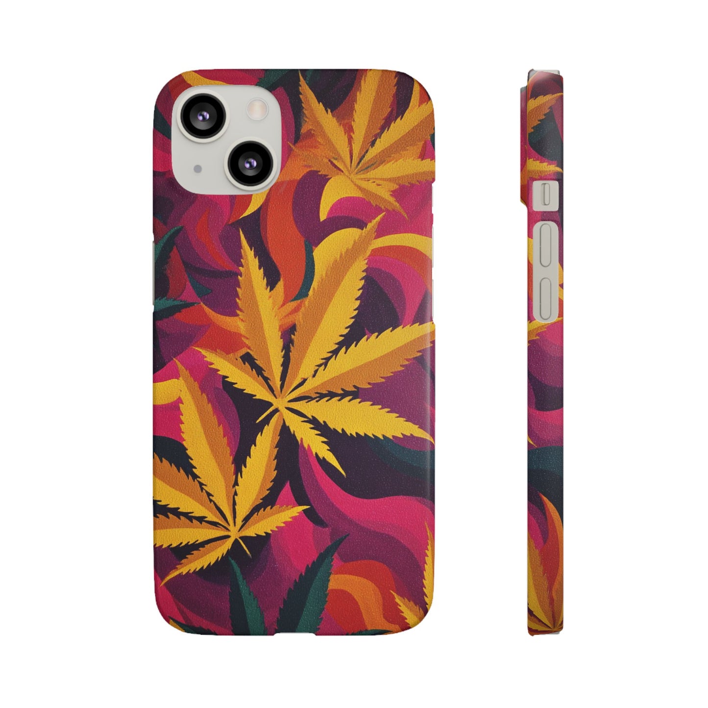 Autumn Vibe Cannabis Snap Case for IPhones and Samsungs Custom