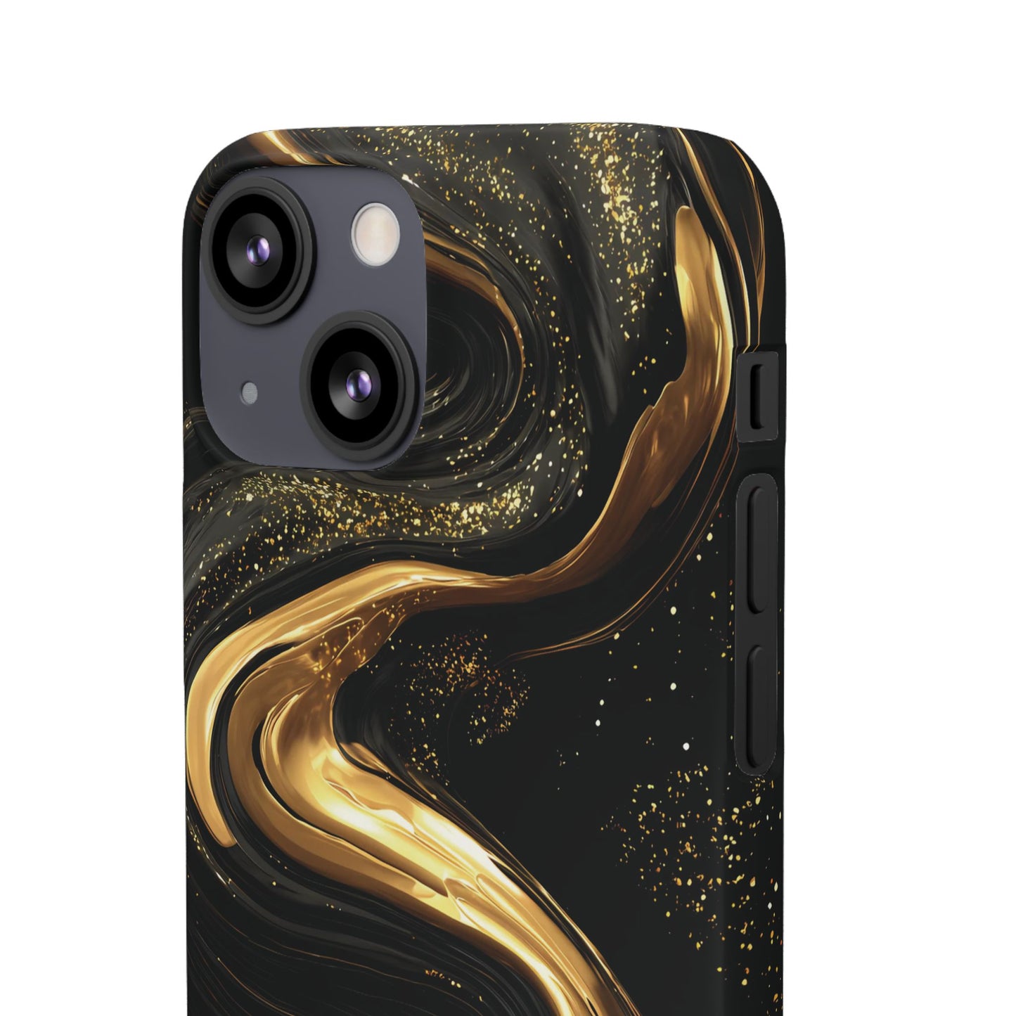 Elegant Gold Swirl Snap Case - Stylish Phone Cover, Modern Accessory, Gift for Her, Luxe Phone Case, Trendy Decor