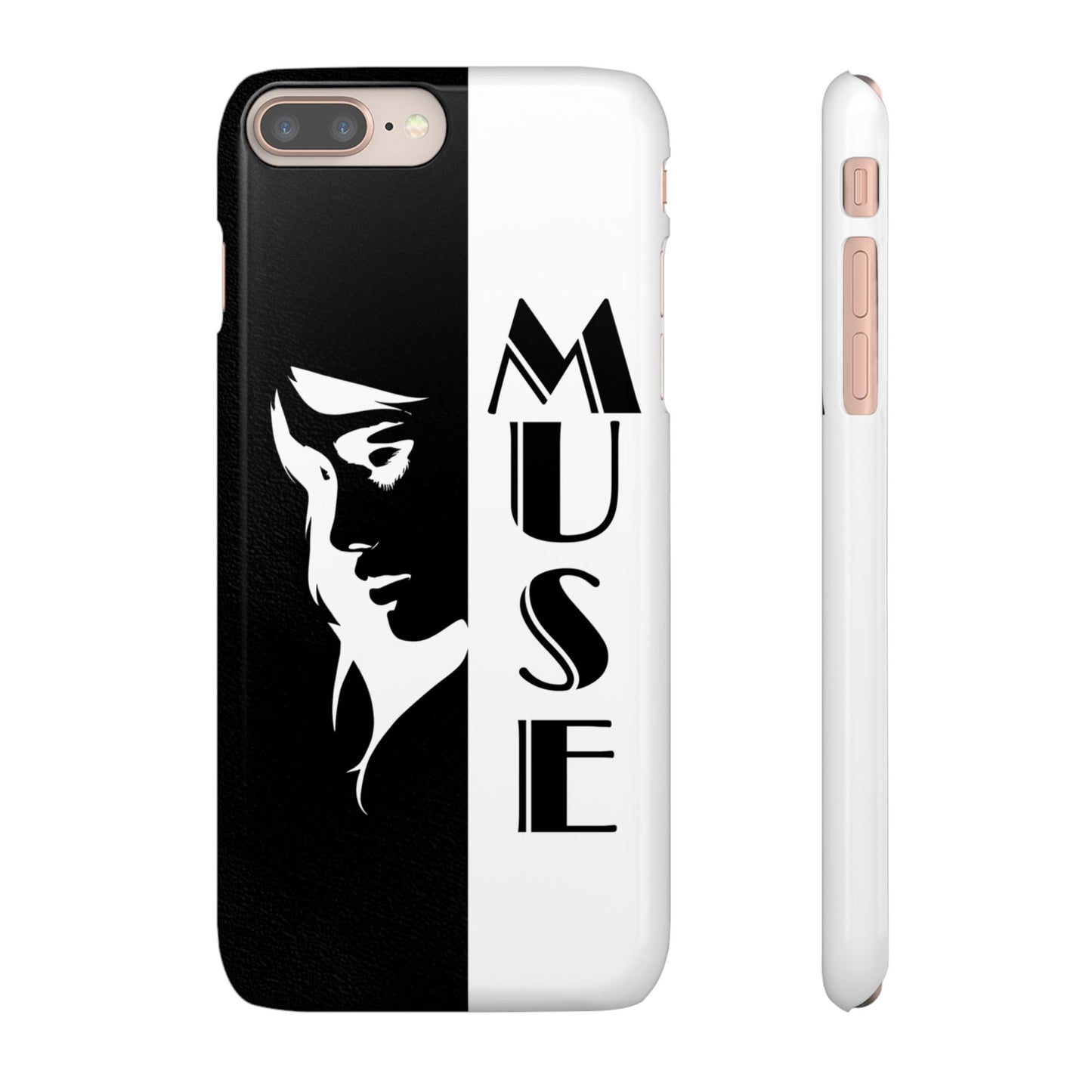 Black And White Bold Muse Snap Case Cover for iPhone and Samsung