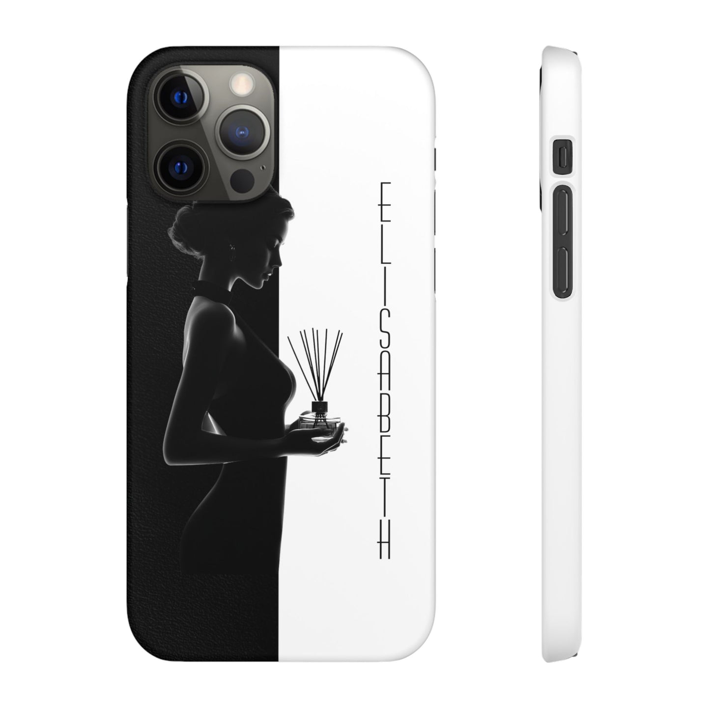 Custom Black and White Snap Case for Women Phone Cover for iPhone and Samsung