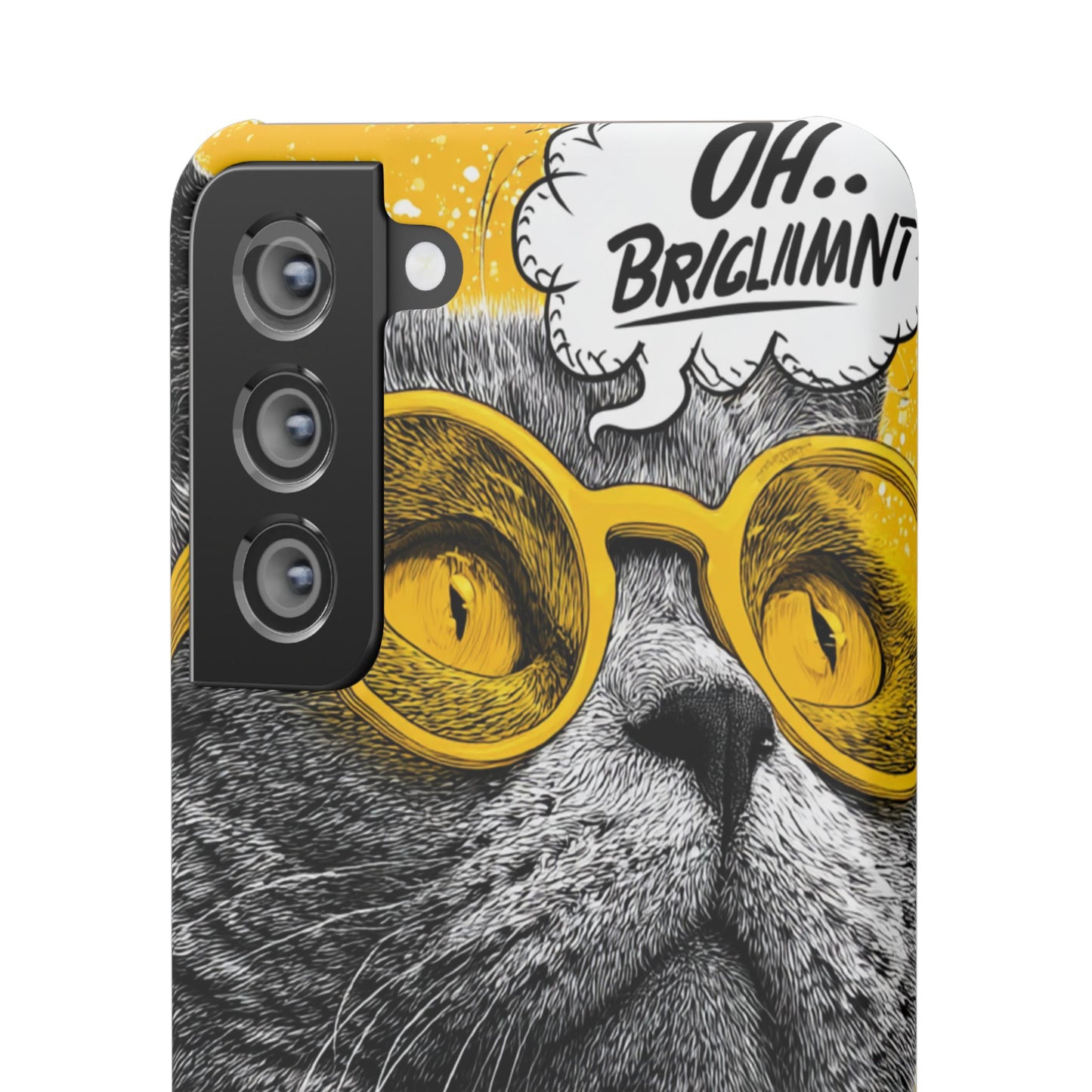 Playful Cat Snap Case - Quirky Phone Cover for Cat Lovers, Gift for Pet Enthusiasts, Funny Accessory for Any Occasion