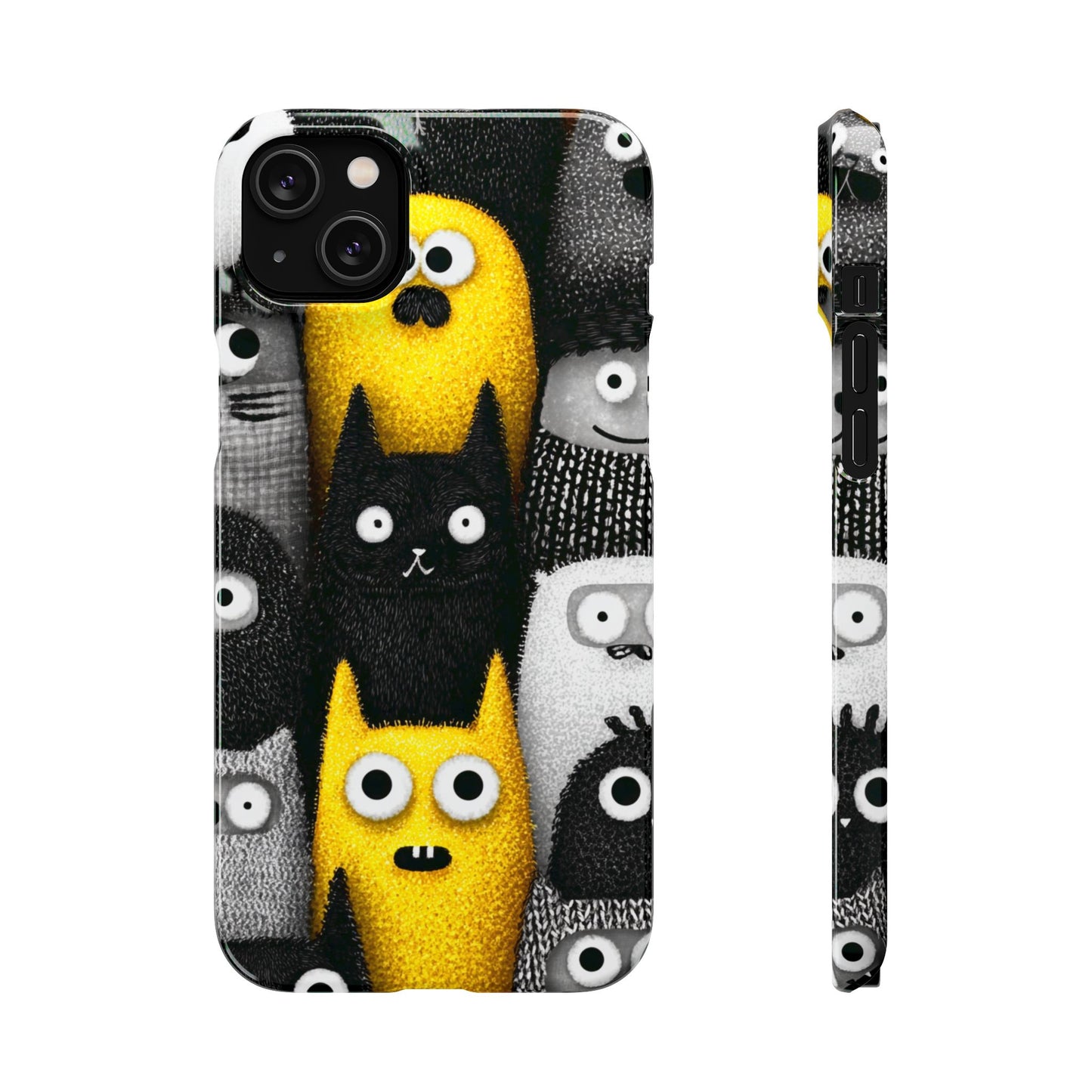 Colorful Character Snap Cases, Cute Phone Cover, Unique Gift for Kids, Fun Accessory, Perfect for Birthdays, Holidays