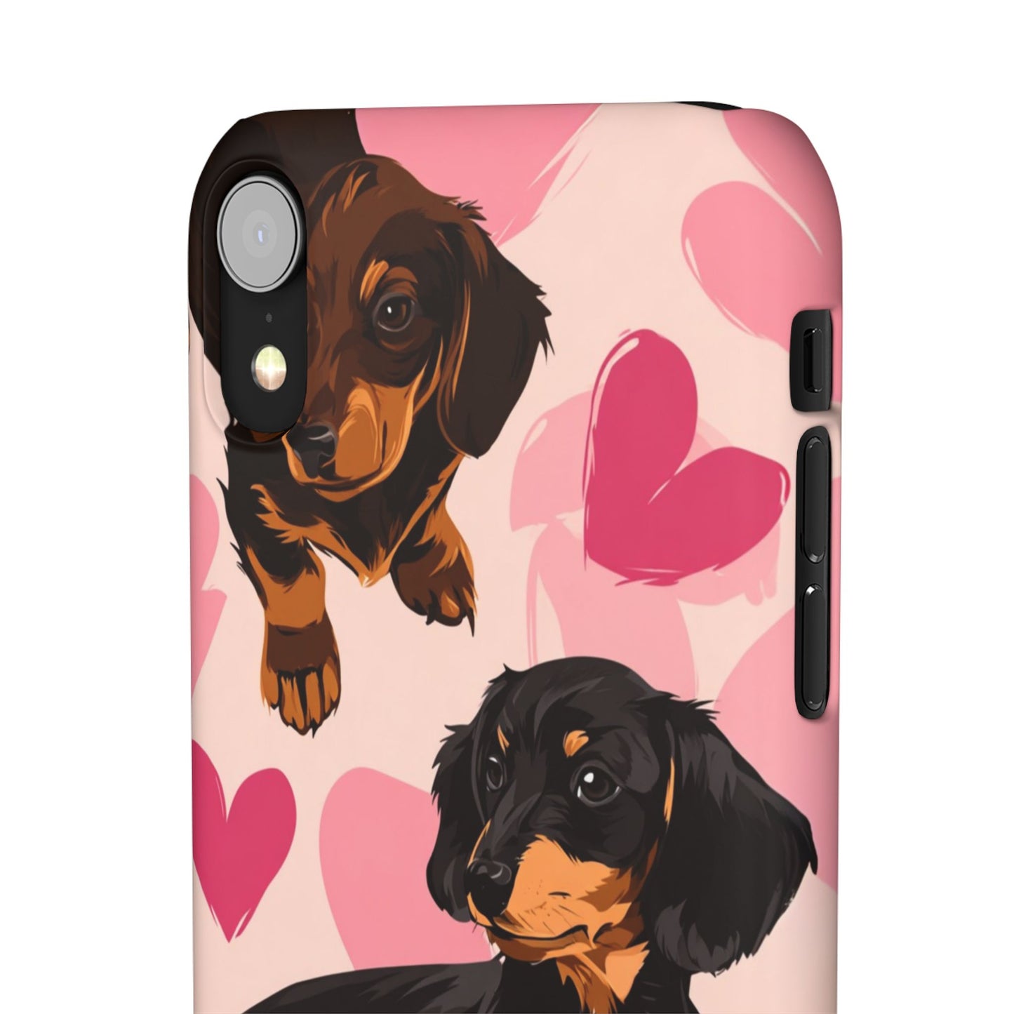 Pink Dachshund Love Phone Case for Iphone and Samsung Customistion and Free Shipping Avvialable
