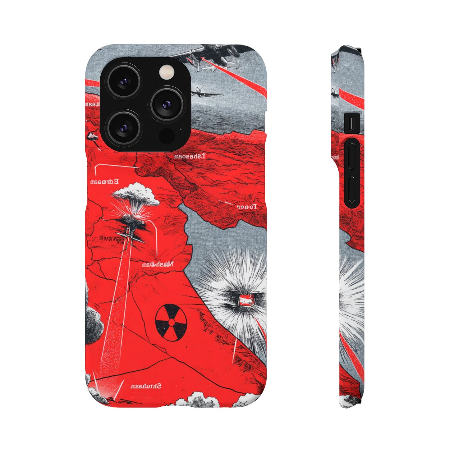 Bold Graphic Snap Case with Dramatic Design, Unique Phone Cover, Artistic Protection for iPhone, Trendy Gadget Gift, Edgy Tech Accessory