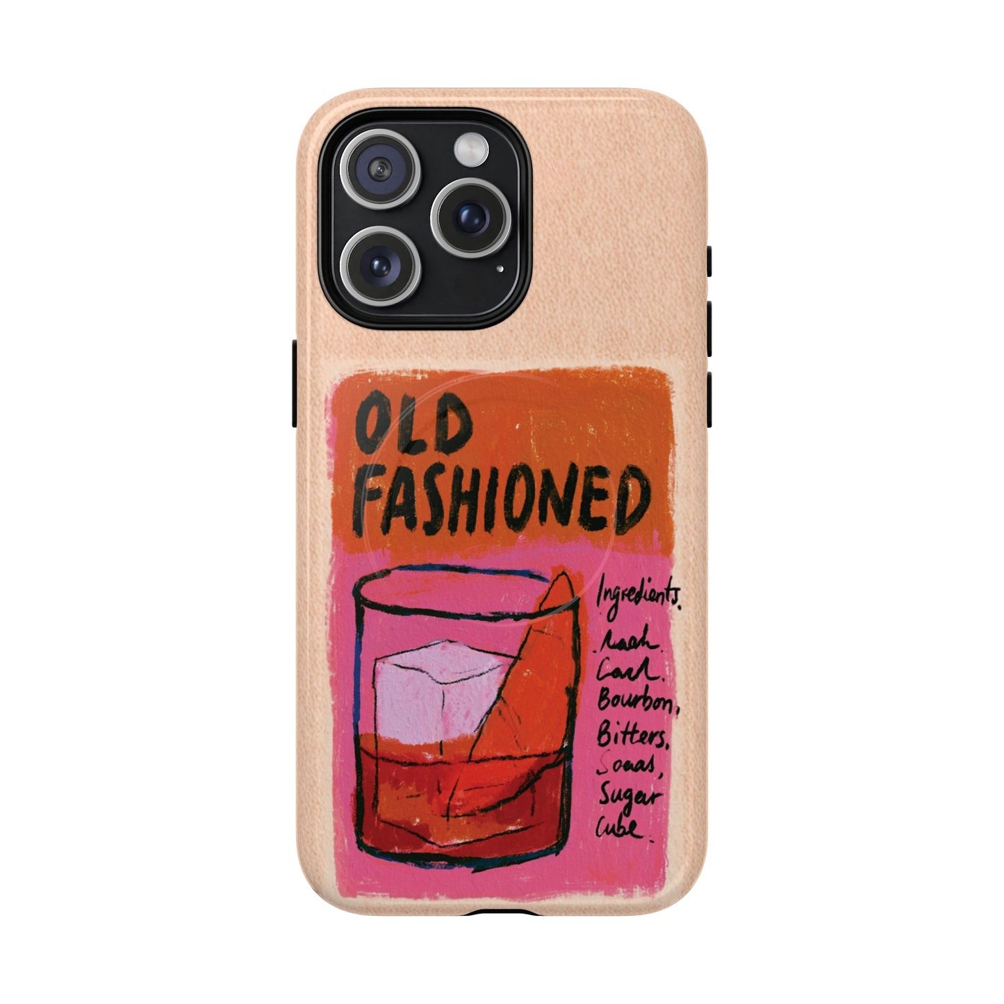 Old Fashioned Phone Case — Retro Cocktail iPhone Magnetic Case