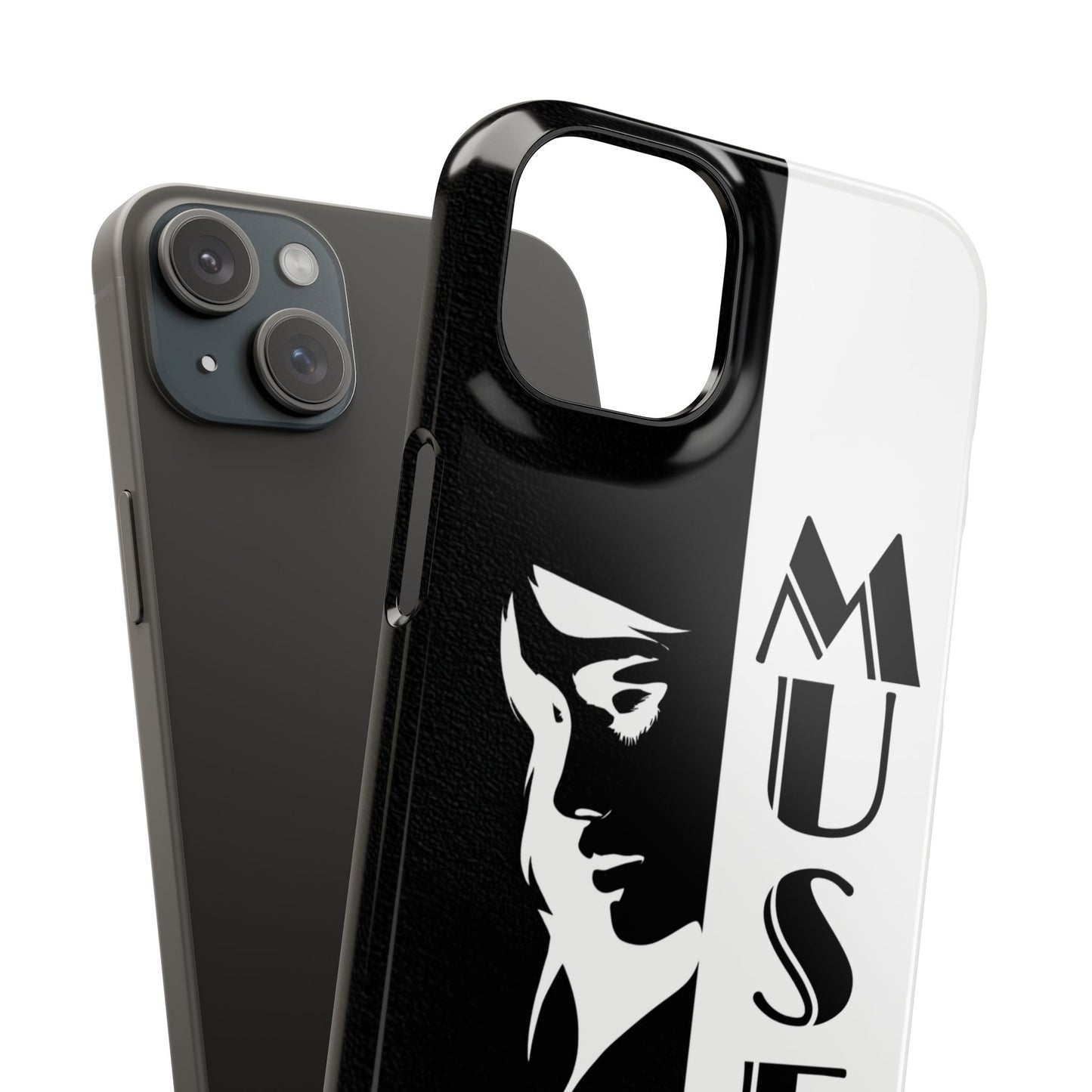 Black And White Bold Muse Snap Case Cover for iPhone and Samsung