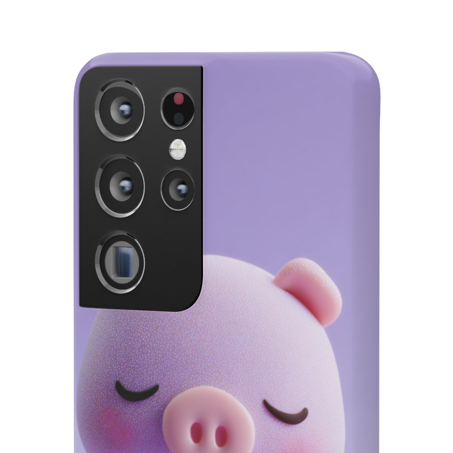 Cute Pig Snap Case for iPhone, Animal Lovers Phone Cover, Kawaii Aesthetic Accessory, Birthday Gift, Unique Phone Protection