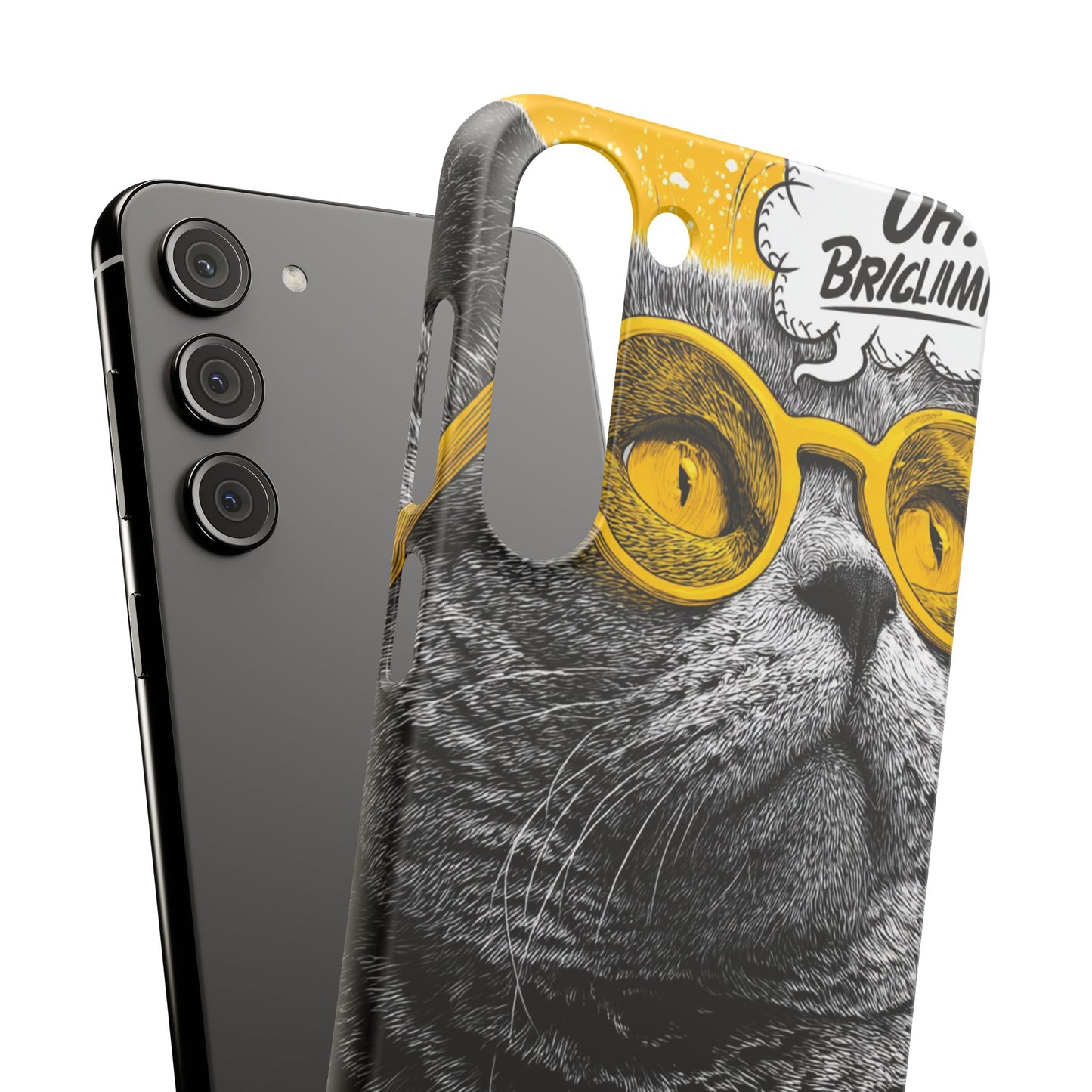 Playful Cat Snap Case - Quirky Phone Cover for Cat Lovers, Gift for Pet Enthusiasts, Funny Accessory for Any Occasion