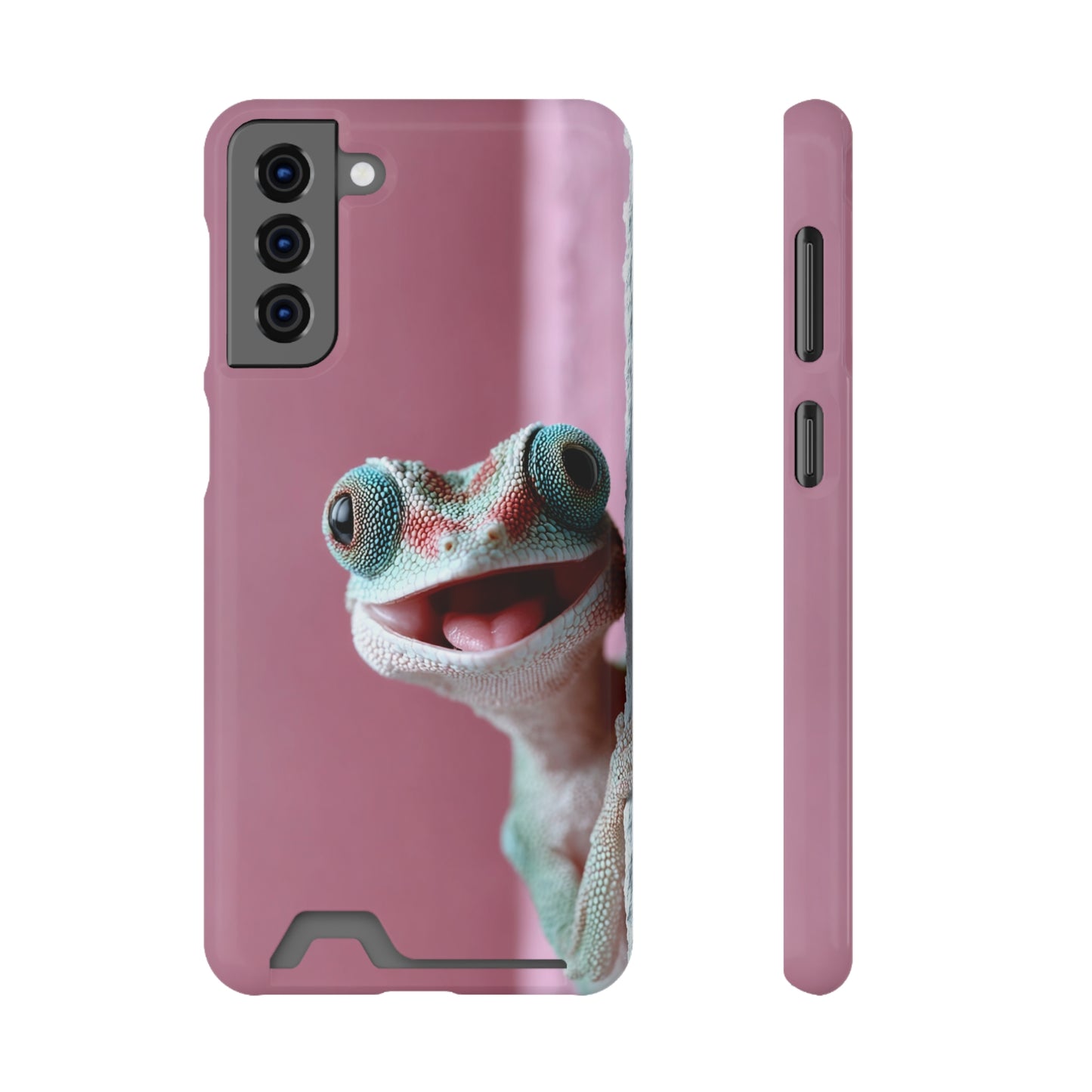 Whimsical Phone Case with Card Holder - Cute Gecko Design, Fun Gift for Kids, Stylish Accessory for Everyday Use, Perfect for [...]