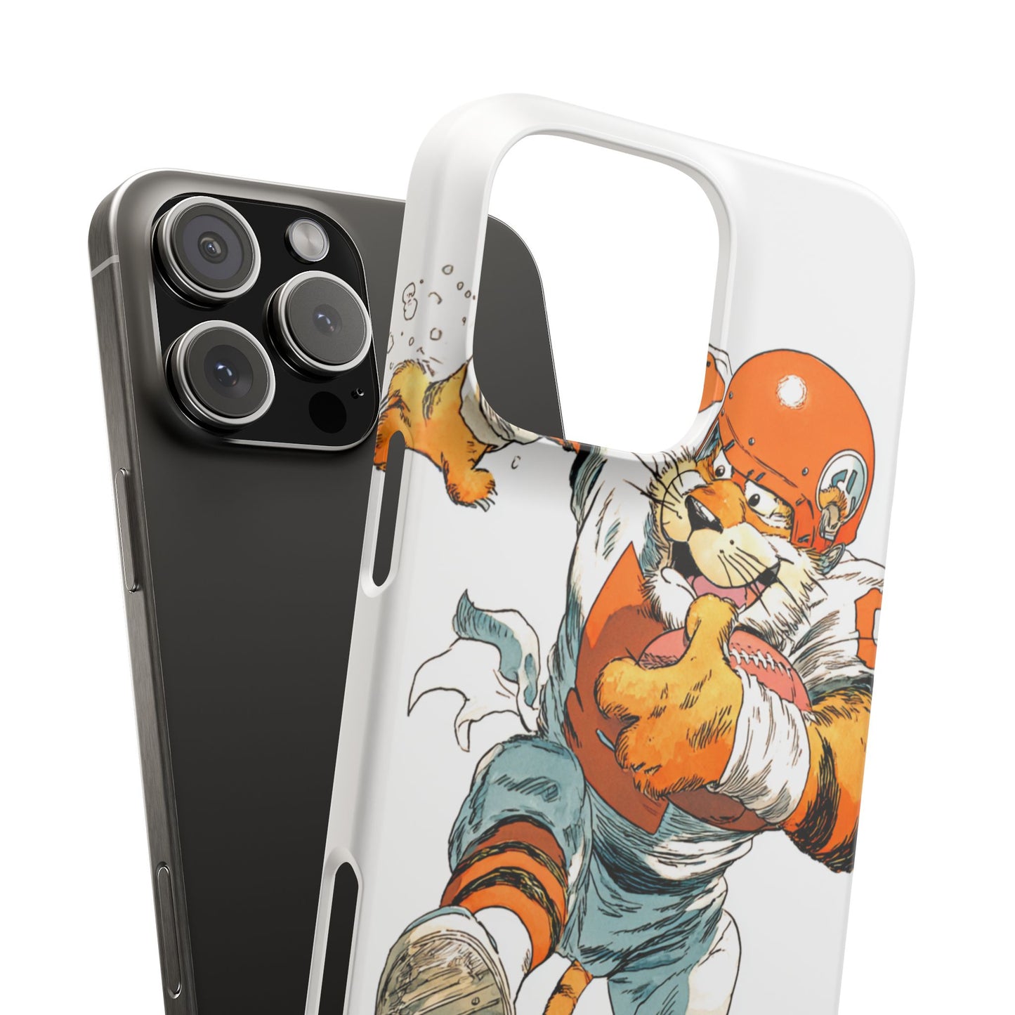 Cincinnati Bengals Snap Cases, Football Fans Phone Case, Tiger Cartoon Art Design, Football Lover Gift, Protective Phone Cover