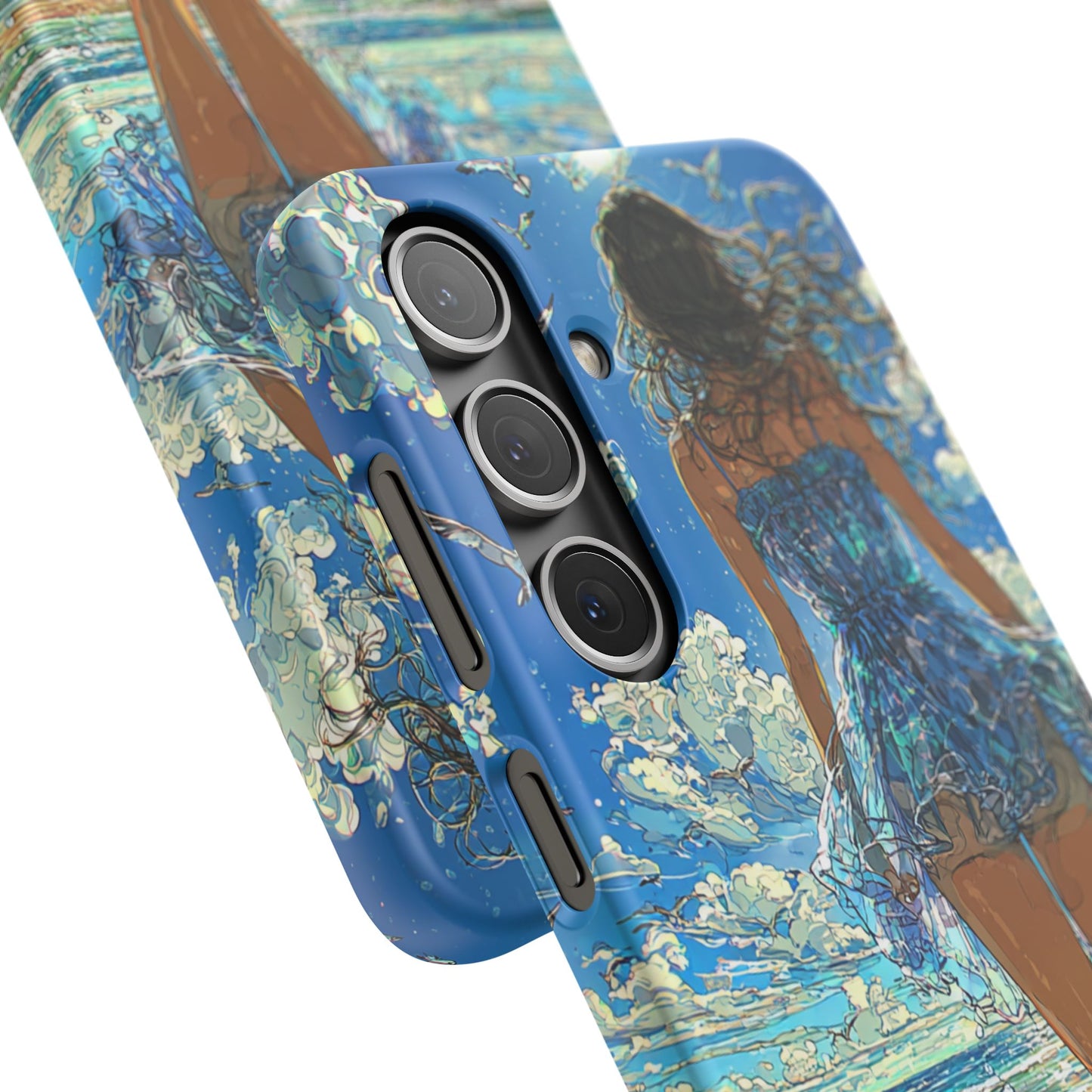 Summer Breeze Snap Case, Ocean Art Phone Cover, Beach Vibes Cell Case, Gift for Her, Custom Phone Accessory
