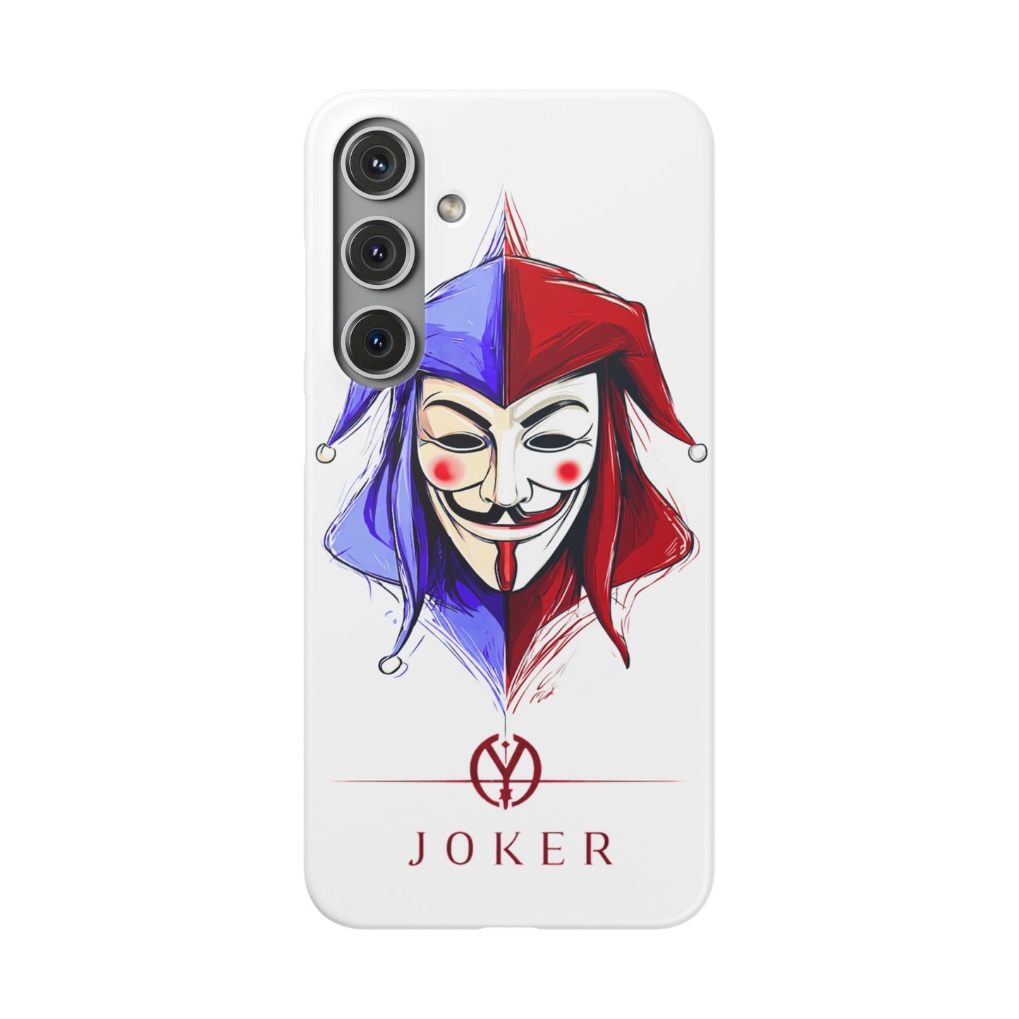 Joker & Anonimous Reunited Guy Fawkes Art Snap Case and Protective Phone Cover For iPhone and Samsung