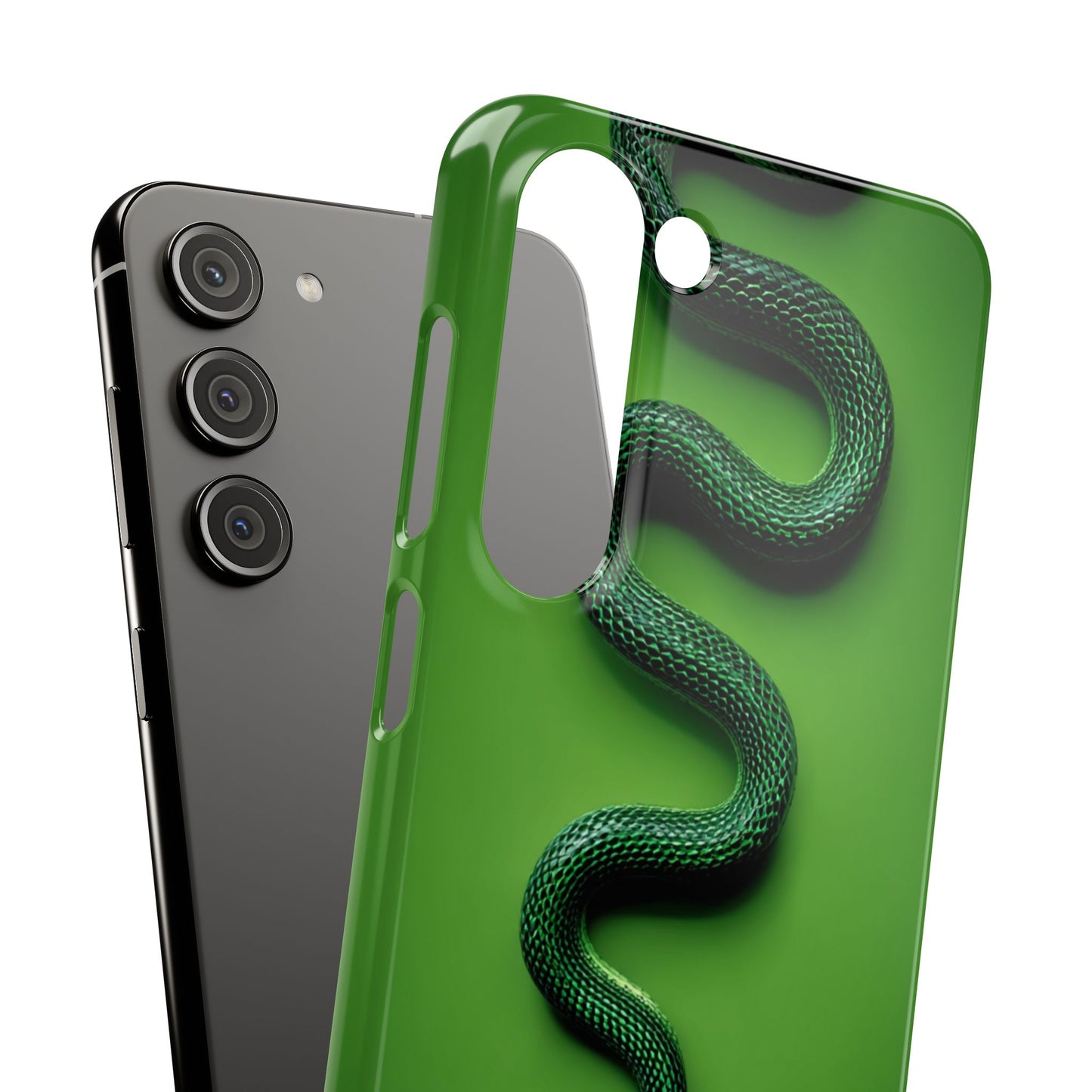 Green Snake Snap Case for iPhone, Stylish Phone Cover, Unique Gift, Trendy Accessory, Birthday, Nature Lover's Phone Case