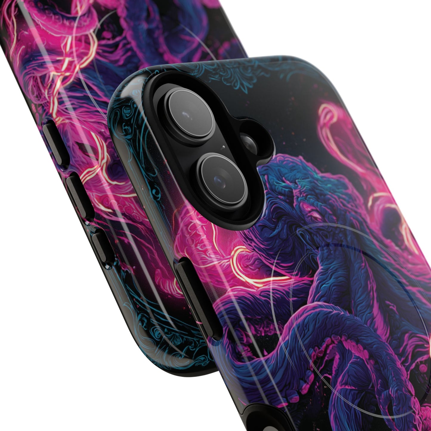 Neon Octopus Phone Case — Tough Magnetic Protective Cover