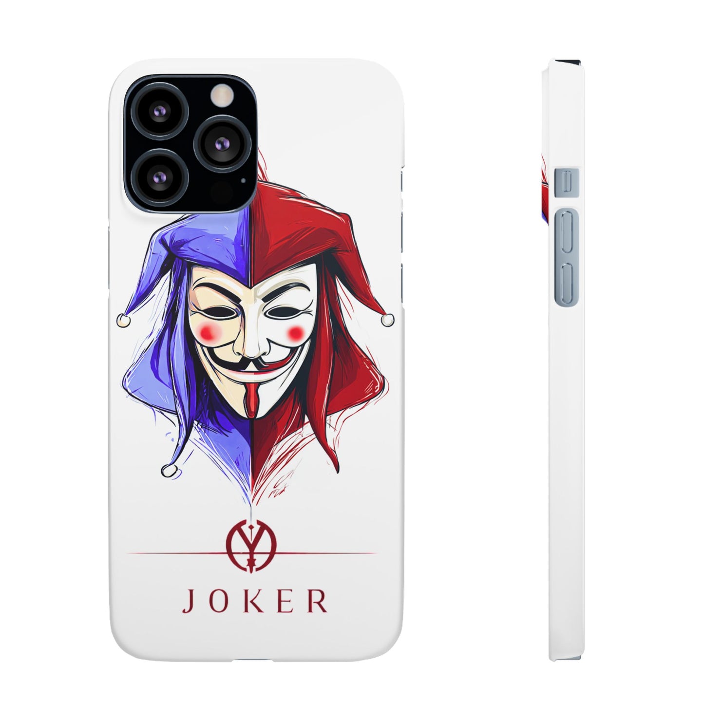 Joker & Anonimous Reunited Guy Fawkes Art Snap Case and Protective Phone Cover For iPhone and Samsung