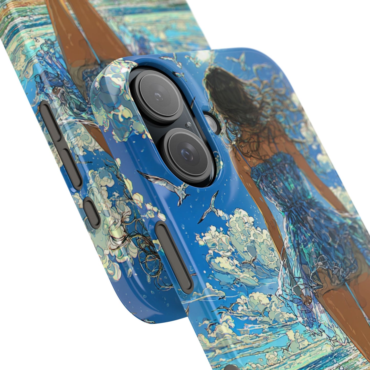 Summer Breeze Snap Case, Ocean Art Phone Cover, Beach Vibes Cell Case, Gift for Her, Custom Phone Accessory