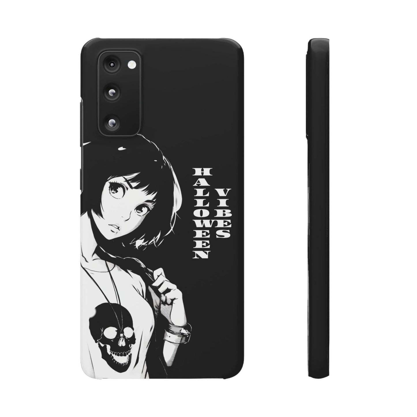 Halloween Vibes Snap Case Black and White Protective Phone Cover for iPhone and Samsung