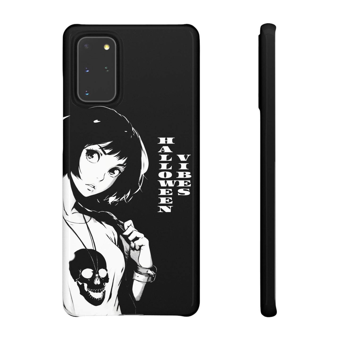 Halloween Vibes Snap Case Black and White Protective Phone Cover for iPhone and Samsung