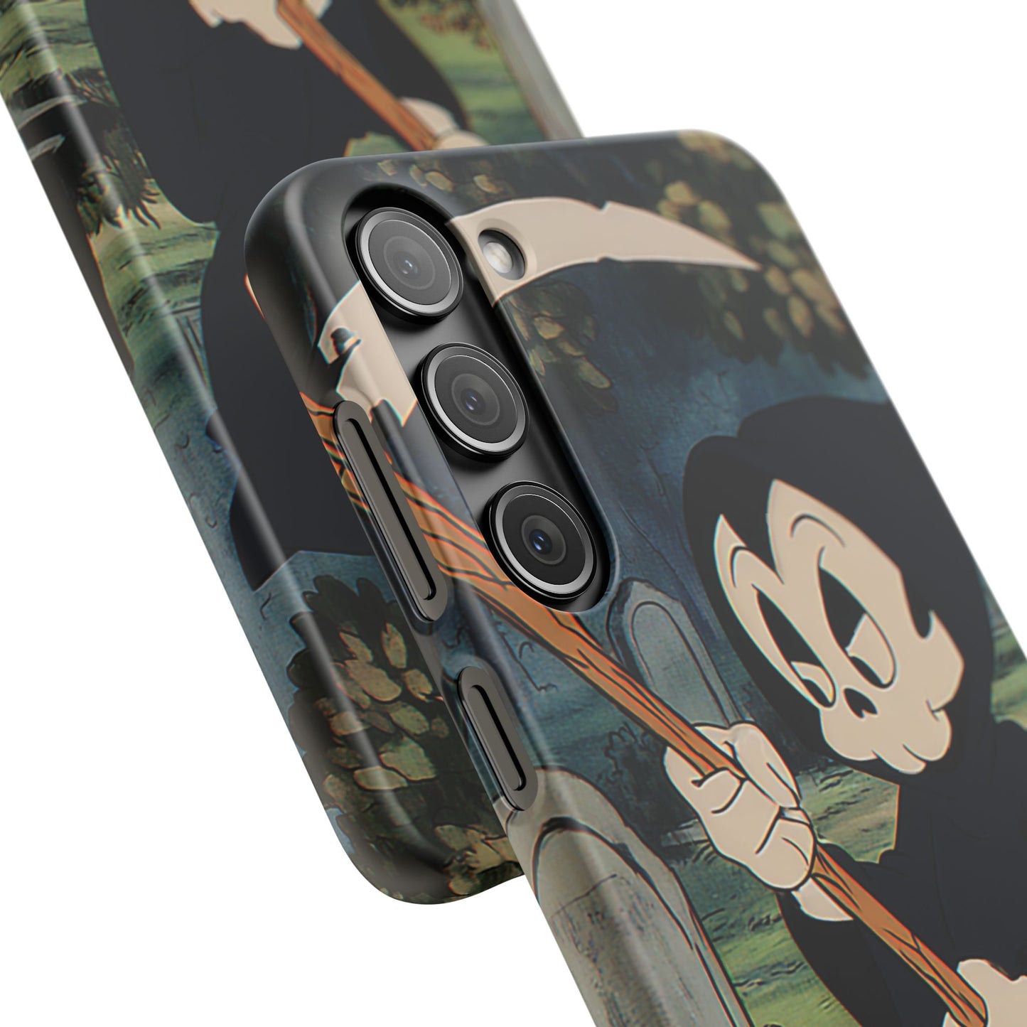 Grim Reaper Snap Case, Halloween Phone Case, Cute Death Phone Cover, Spooky Accessories, Unique Phone Protector