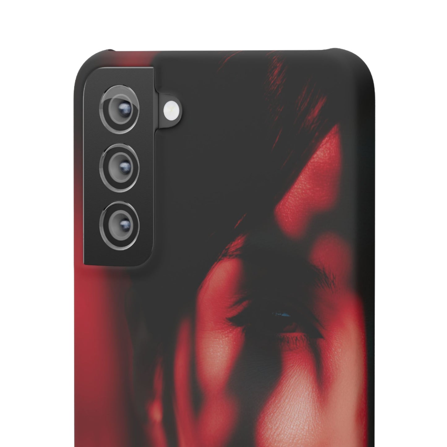 Stylish Snap Cases for Phone, Artistic Phone Cover, Unique Gifts, Red Aesthetic Case, Trendy Accessory, Vibrant Protection