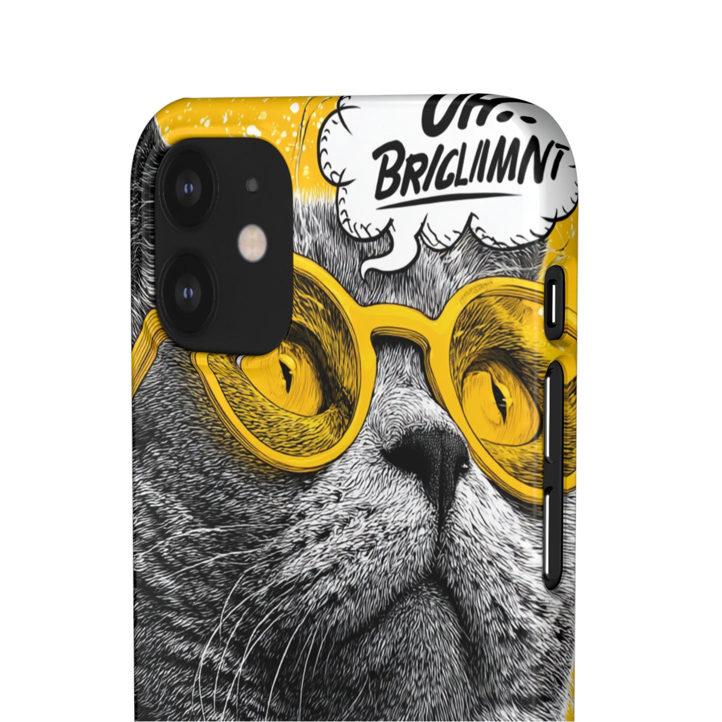 Playful Cat Snap Case - Quirky Phone Cover for Cat Lovers, Gift for Pet Enthusiasts, Funny Accessory for Any Occasion