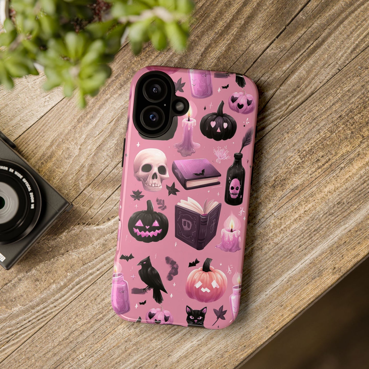 Spooky Phone Case - Halloween Design, Cute Costume Accessory, Fall Decor, Gift for Cat Lovers, Witchy Vibes, Trick or Treat