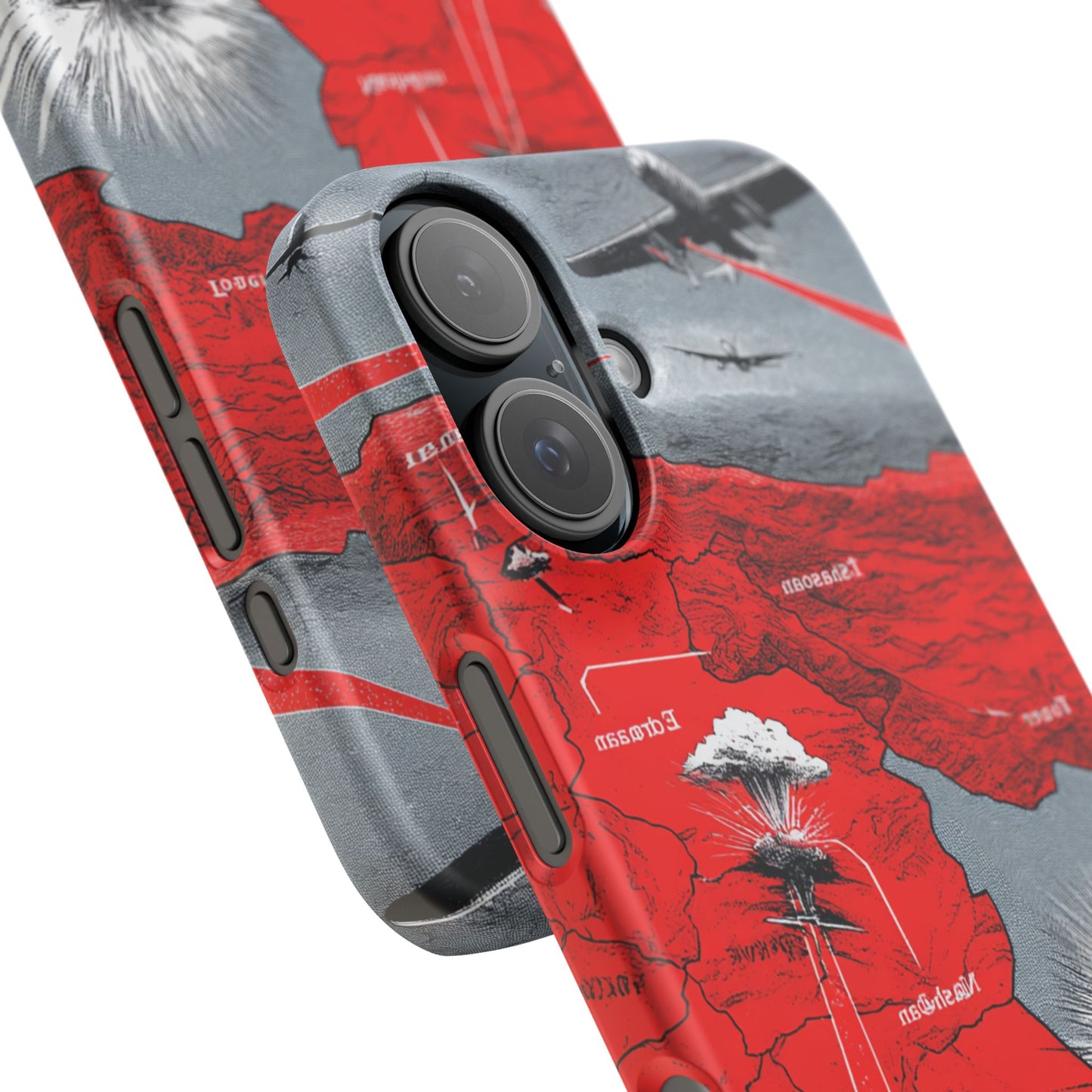 Bold Graphic Snap Case with Dramatic Design, Unique Phone Cover, Artistic Protection for iPhone, Trendy Gadget Gift, Edgy Tech Accessory