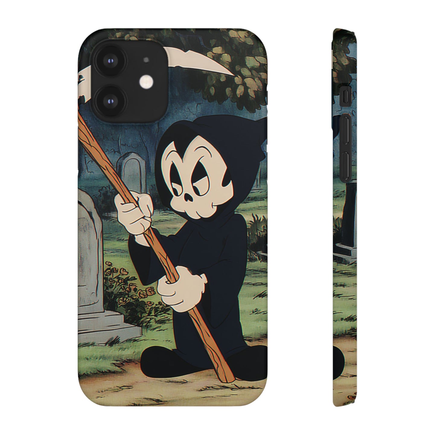 Grim Reaper Snap Case, Halloween Phone Case, Cute Death Phone Cover, Spooky Accessories, Unique Phone Protector
