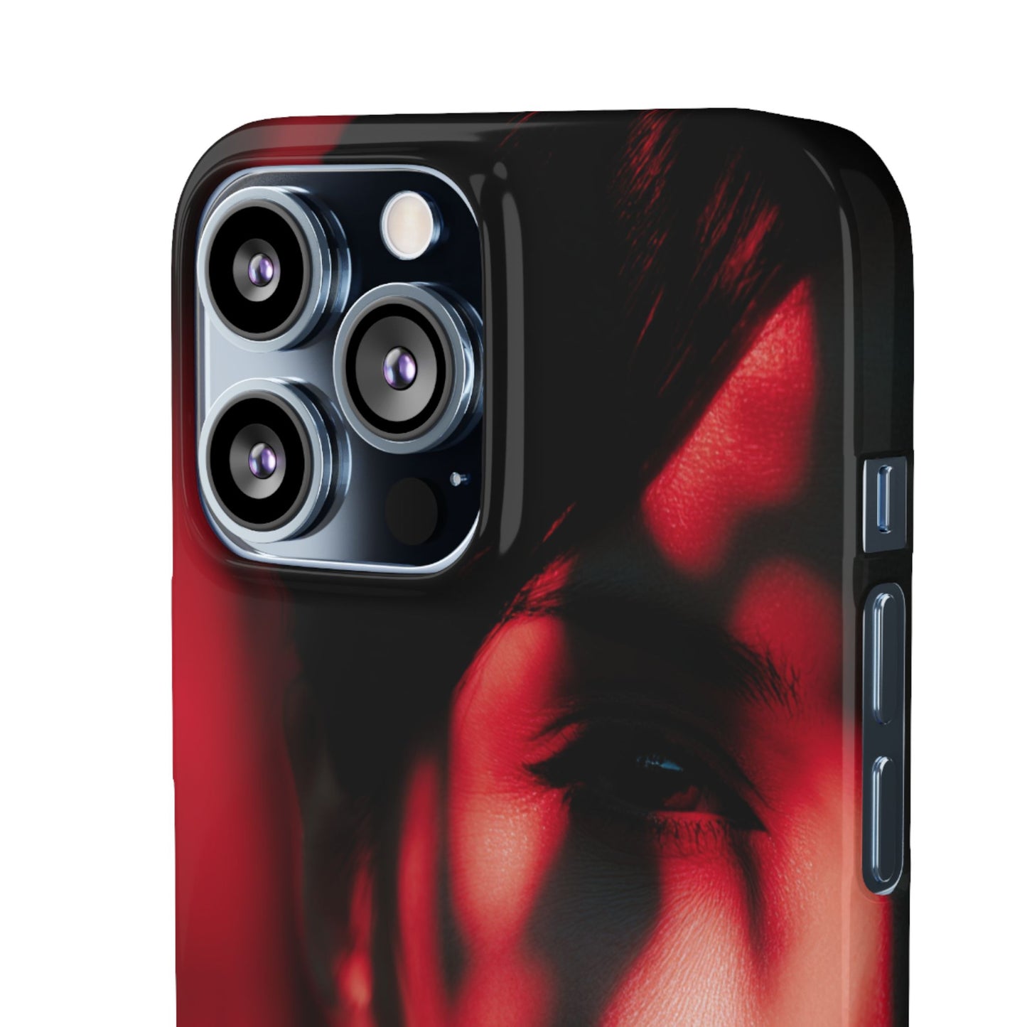 Stylish Snap Cases for Phone, Artistic Phone Cover, Unique Gifts, Red Aesthetic Case, Trendy Accessory, Vibrant Protection