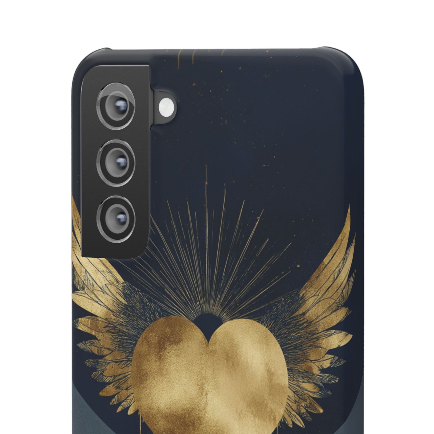 Heart Wing Snap Case, Elegant Phone Cover, Unique Gift, Artistic Accessory, Protective Case for Love and Romance