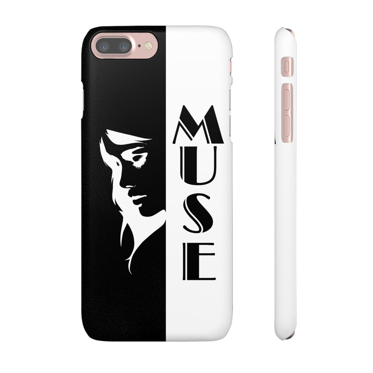 Black And White Bold Muse Snap Case Cover for iPhone and Samsung