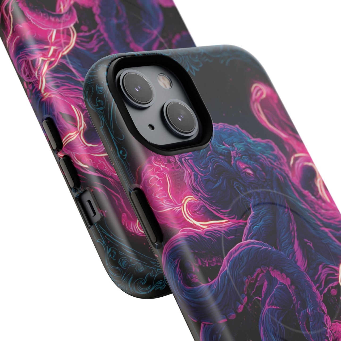 Neon Octopus Phone Case — Tough Magnetic Protective Cover