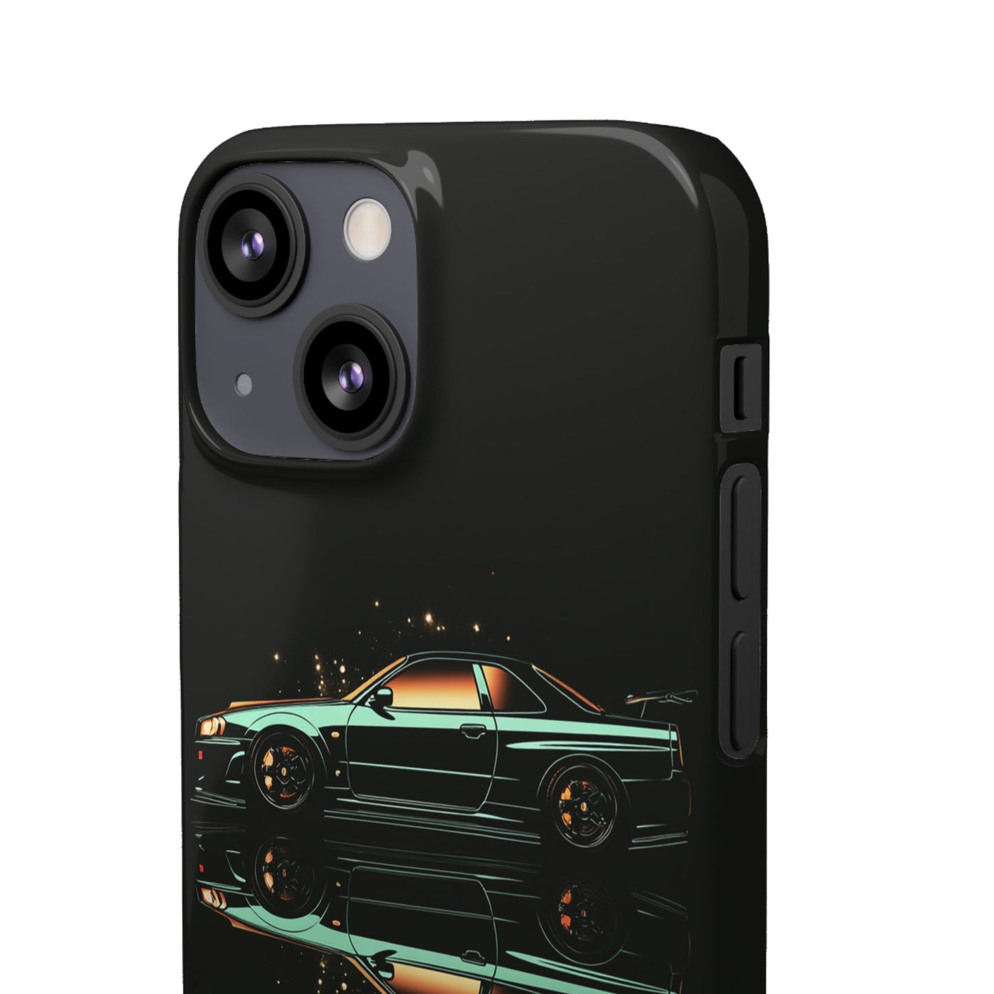 Green Skyleine R34 GTR Art Snap Case and Protective Phone Cover For iPhone and Samsung