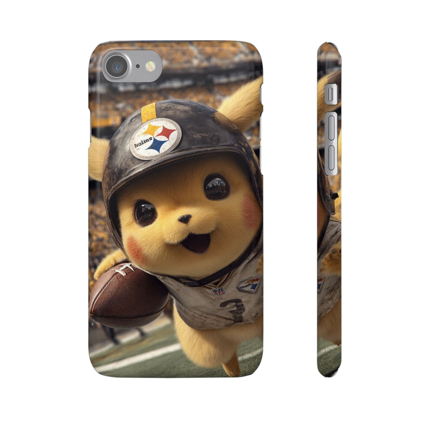 Fun Character Sports Snap Case, Phone Case, Fun Tech Accessory, Cute Gift for Gamers, Football Lovers, Kids.