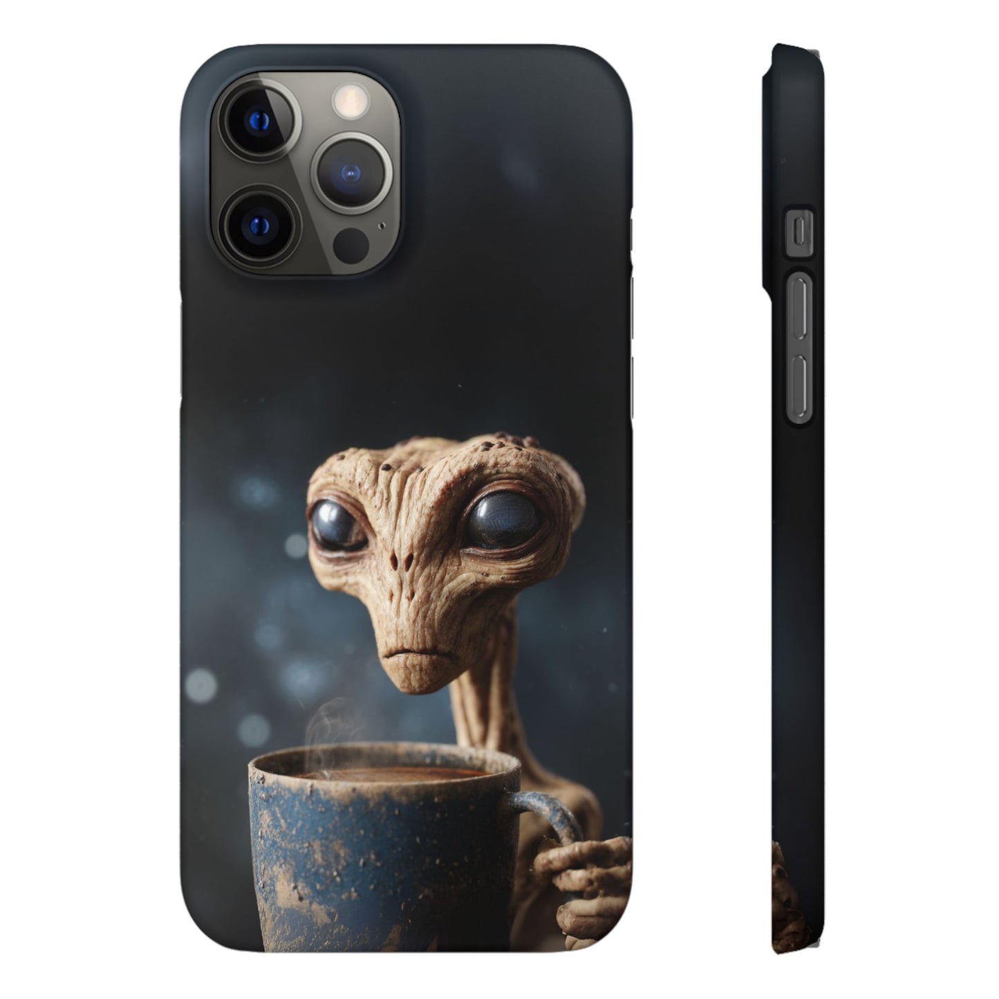 Alien Coffee Snap Case, Unique Phone Cover, Pop Culture Accessory, Gift for Sci-Fi Lovers, Customizable Phone Case