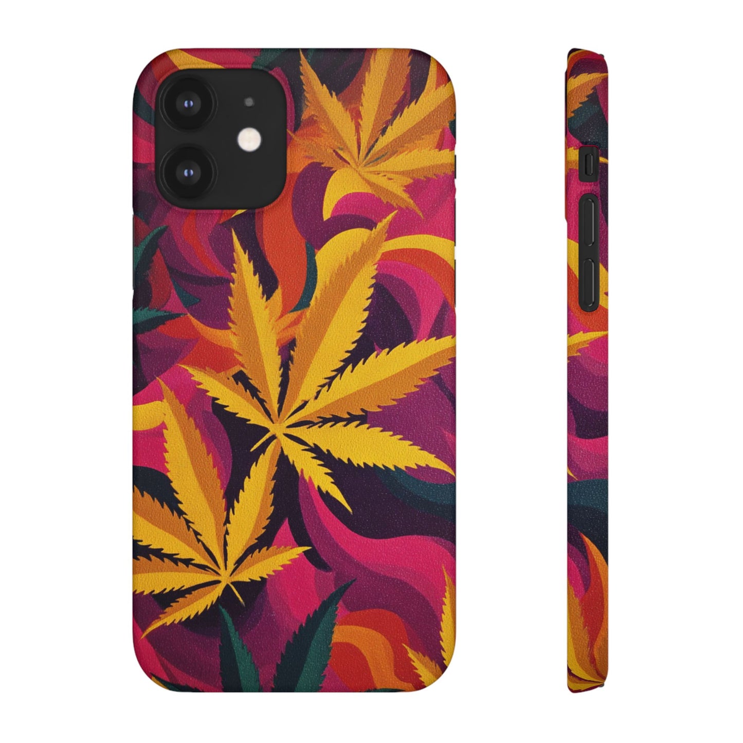 Autumn Vibe Cannabis Snap Case for IPhones and Samsungs Custom