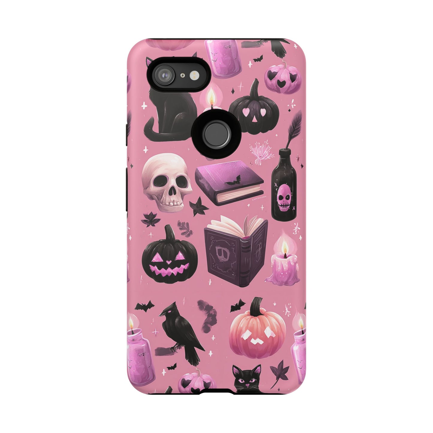 Spooky Phone Case - Halloween Design, Cute Costume Accessory, Fall Decor, Gift for Cat Lovers, Witchy Vibes, Trick or Treat