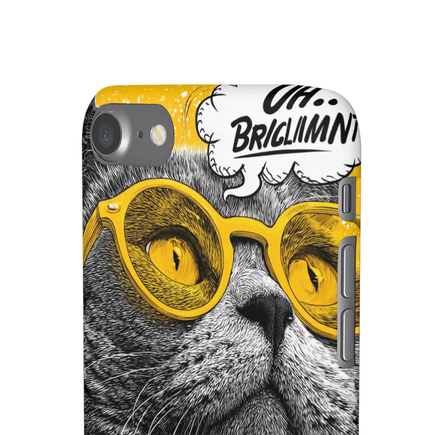 Playful Cat Snap Case - Quirky Phone Cover for Cat Lovers, Gift for Pet Enthusiasts, Funny Accessory for Any Occasion