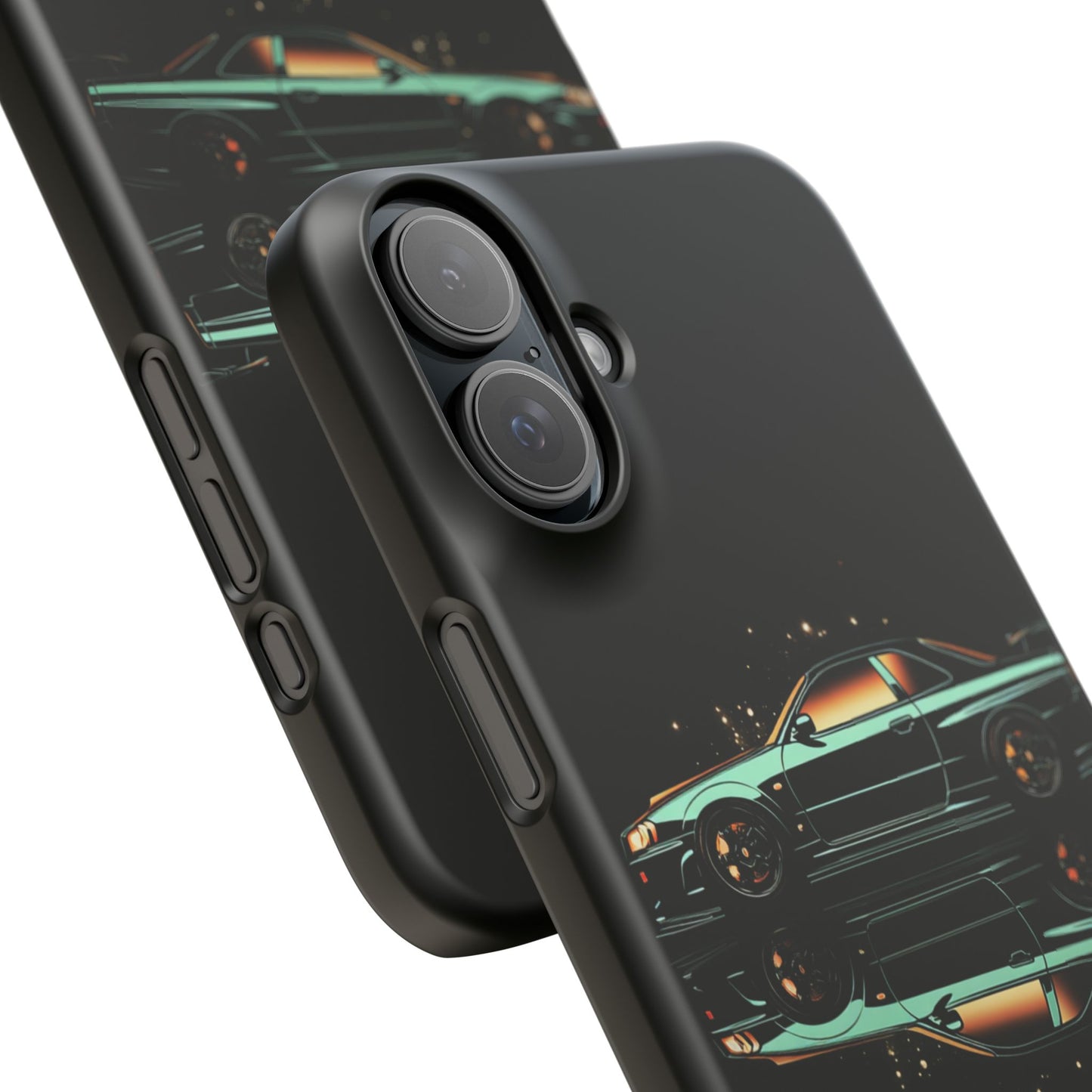 Green Skyleine R34 GTR Art Snap Case and Protective Phone Cover For iPhone and Samsung