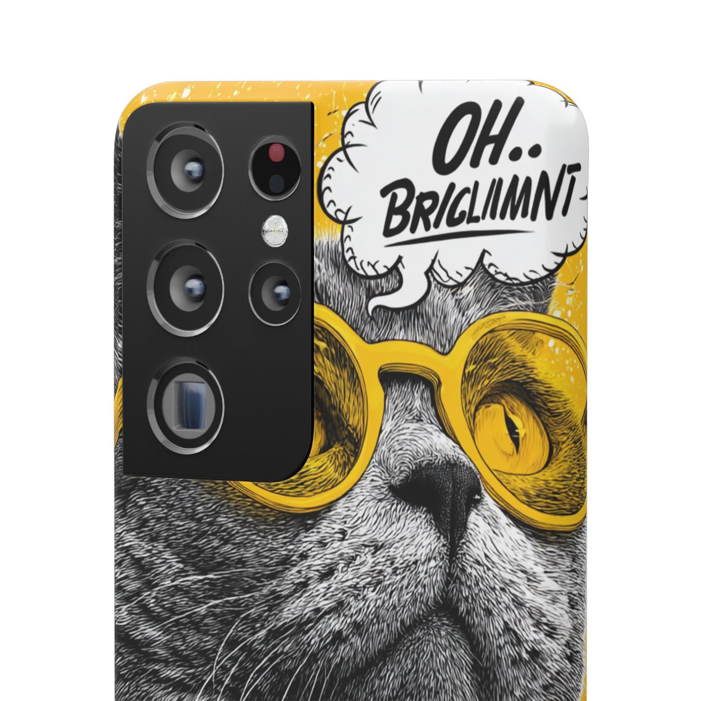 Playful Cat Snap Case - Quirky Phone Cover for Cat Lovers, Gift for Pet Enthusiasts, Funny Accessory for Any Occasion
