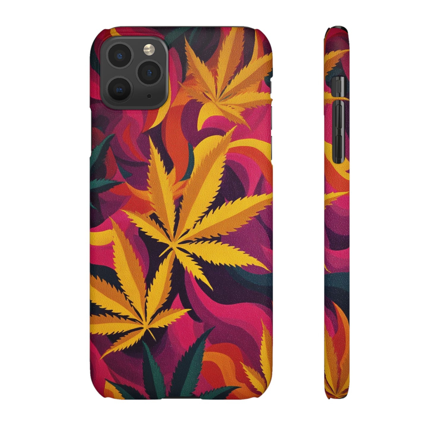 Autumn Vibe Cannabis Snap Case for IPhones and Samsungs Custom