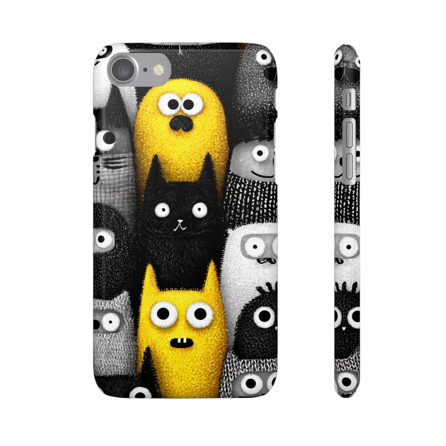 Colorful Character Snap Cases, Cute Phone Cover, Unique Gift for Kids, Fun Accessory, Perfect for Birthdays, Holidays
