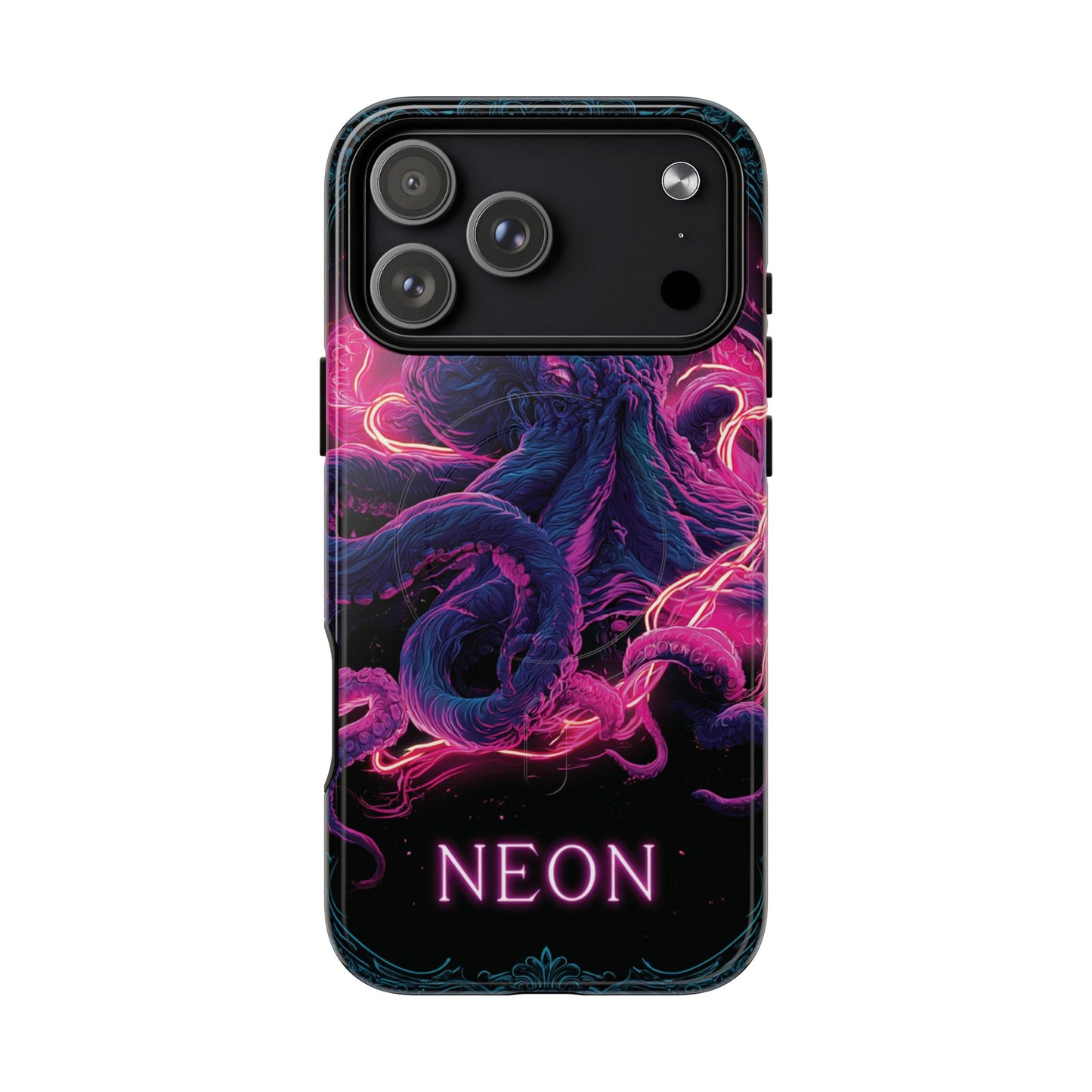 Neon Octopus Phone Case — Tough Magnetic Protective Cover