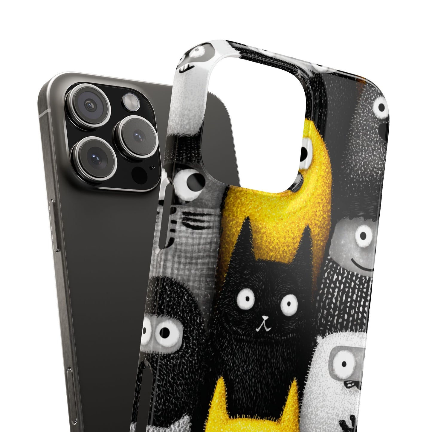 Colorful Character Snap Cases, Cute Phone Cover, Unique Gift for Kids, Fun Accessory, Perfect for Birthdays, Holidays